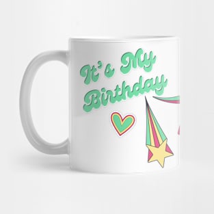 It’s my birthday in retro style Mug